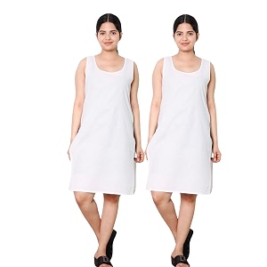 KASANI Womens Camisole Cotton Long Knee-Length Sameej
