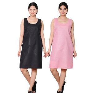 KASANI Womens Camisole Cotton Long Knee-Length Sameej