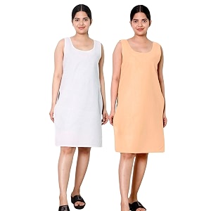 KASANI Womens Camisole Cotton Long Knee-Length Sameej