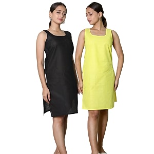 KASANI Womens Camisole Cotton Long Knee-Length Sameej
