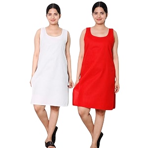KASANI Womens Camisole Cotton Long Knee-Length Sameej
