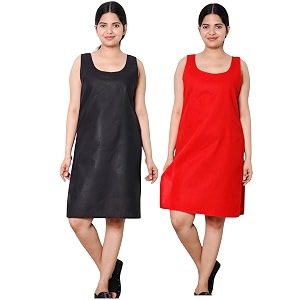 KASANI Womens Camisole Cotton Long Knee-Length Sameej