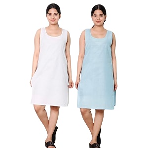 KASANI Womens Camisole Cotton Long Knee-Length Sameej