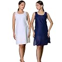 KASANI Women39s Camisole Cotton Long Knee-Length SameejSlipInner