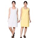 KASANI Women39s Camisole Cotton Long Knee-Length SameejSlipInner
