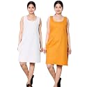KASANI Women39s Camisole Cotton Long Knee-Length SameejSlipInner