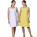 KASANI Women39s Camisole Cotton Long Knee-Length SameejSlipInner