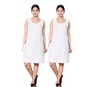 KASANI Women39s Camisole Cotton Long Knee-Length SameejSlipInner