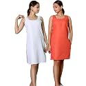 KASANI Women39s Camisole Cotton Long Knee-Length SameejSlipInner