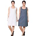 KASANI Women39s Camisole Cotton Long Knee-Length SameejSlipInner
