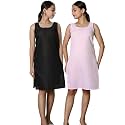 KASANI Women39s Camisole Cotton Long Knee-Length SameejSlipInner