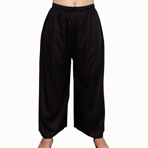 KASANI Womens Solid Rayon Palazzo Pants Regular