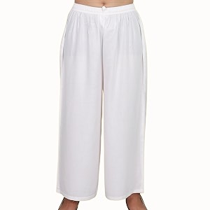 KASANI Womens Solid Rayon Palazzo Pants Regular