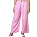 KASANI Women39s Solid Rayon Palazzo Pants Regular