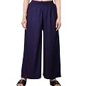 KASANI Women39s Solid Rayon Palazzo Pants Regular