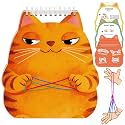 Kasfalci Cats Cradle Rainbow String Game Kit - Teen Girl Gifts for 6-8-12 Year Old Boys Girls - Road Trip & Travel Toys for Kids - Classic Finger Game with 2 Strings