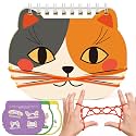 Kasfalci Cradle String Game Kit - Teen Girl Gifts, Birthday Gift for 8 9 10 11 12 Year Old Boys Girls - Road Trip & Travel Toys for Kids Ages 6-12 - Classic Cats Finger String Figures