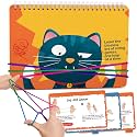 Kasfalci String Game Book Kit - Gifts for 8 9 10 11 12 Year Old Girl - Classic Finger String Figures Toy - Travel Toys for Boys Girls Ages 6-12