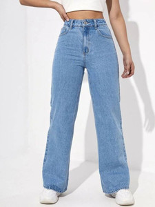 KASHIAN Boyfriend Women Light Blue Jeans