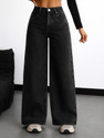 KASHIAN Loose Fit Women Black Jeans