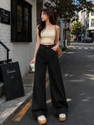 KASHIAN Women Loose Fit High Rise Black