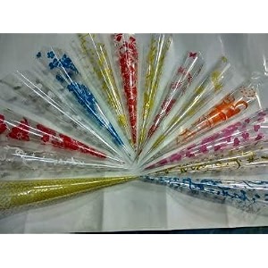 kashish39s printed design cellophane sheets for mehndi cone 625 inch x 5 inch 200pcs