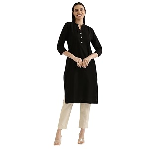 Cotton Solid Kurti for Women Girls