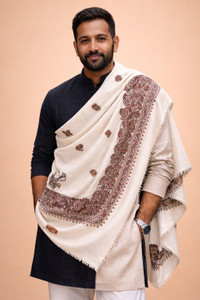 kashmiri cashmere animal print men shawl
