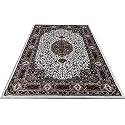 Kashmiri Design Persian Carved Carpet for Your Hall &amp; Living Room with 1 inch Thickness 6 X 9 Feet (180x270 cm) Ivory
