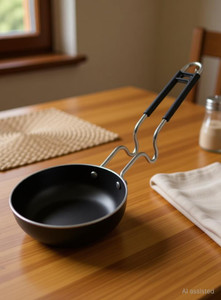 Kashvi Essential Iron Tadka Pan with Steel