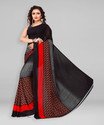 kashvi sarees Polka Print Daily Wear Georgette Saree