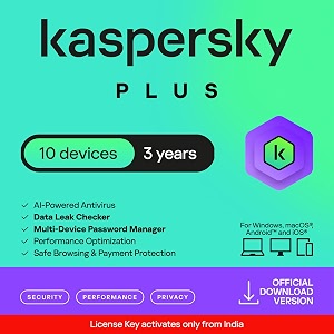 kaspersky plus security  1 device  1 year  email delivery in 1 hour 10 devices 3 years