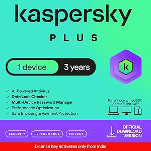 kaspersky plus security  1 device  1 year  email delivery in 1 hour 1 device 3 years