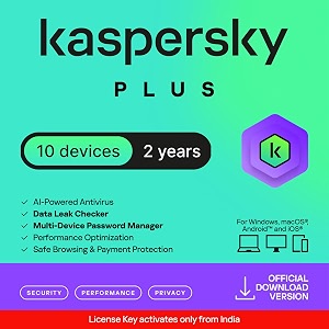 kaspersky plus security  1 device  1 year  email delivery in 1 hour 10 devices 2 years