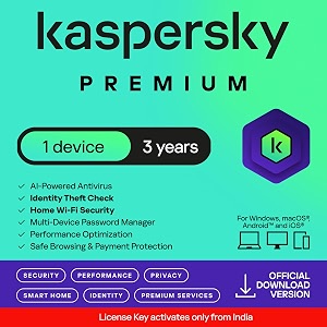 kaspersky premium security 2025  1 device  3 years  digital download  email delivery - no cd