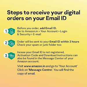 kaspersky  standard security  5 devices  1 year  email delivery in 1 hour
