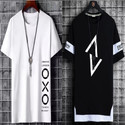 KASPY Printed Men Round Neck Black, White T-Shirt
