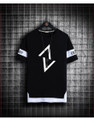 KASPY Printed Men Round Neck Black T-Shirt
