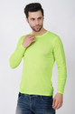 KASPY Men Solid Round Neck Polyester Light