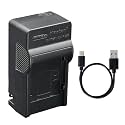 Kastar AC &amp; USB-C Battery Charger, Compatible with Sony NP-FM30 NP-FM40 NP-FM50 NP-FM55H NP-FM60 NP-QM50 and Sony CCD-TRV108 218 250 328 DCR-TRV22 33 40 60 70 80 PC100 PC120 DSC-F707 F717