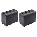 Kastar NP-F960 / NP-F970 Battery 2-Pack Replacement for Feelworld P7S 7 INCH UTRA BRIGHT FIELD MONITOR, T7 PLUS 7 INCH 3D LUT CAMERA FIELD MONITOR, T7 7 INCH IPS 1920X1200 4K HDMI CAMERA FIELD MONITOR