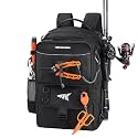 KastKing BaitSpace 50L Fishing Backpack with 4 Tackle Boxes, 2 Rod Holders