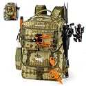 KastKing BaitSpace 50L Fishing Backpack with 4 Tackle Boxes, 2 Rod Holders