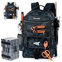 KastKing BaitSpace 50L Fishing Backpack with 4 Tackle Boxes, 2 Rod Holders