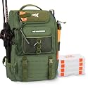 KastKing KarryAll Fishing Backpack with Rod Holder 4 Tackle Boxes, 40/26L