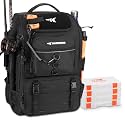 KastKing KarryAll Fishing Backpack with Rod Holder 4 Tackle Boxes, 40/26L
