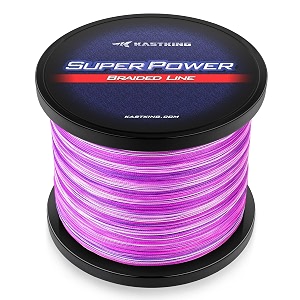 kastking superpower braided fishing line purple camo 8lb 30027 yds