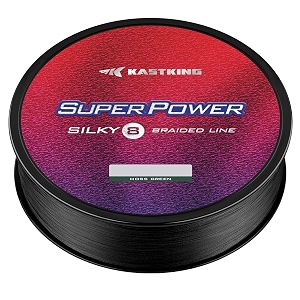 kastking superpower silky8 braided fishing line20lb300 ydsblack8x