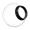 KASTLITE 18" Clear Acrylic Outdoor Lamp Post Globe with 8" Fitter Neck