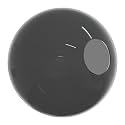KASTLITE 18" Smoke Acrylic Lamp Post Globe, 5.25in Neckless, US Made